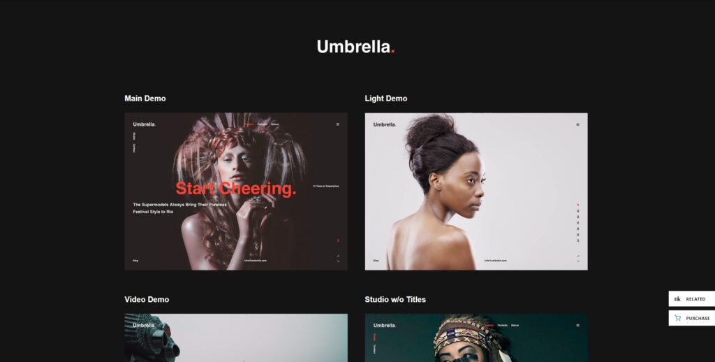 Umbrella demo page